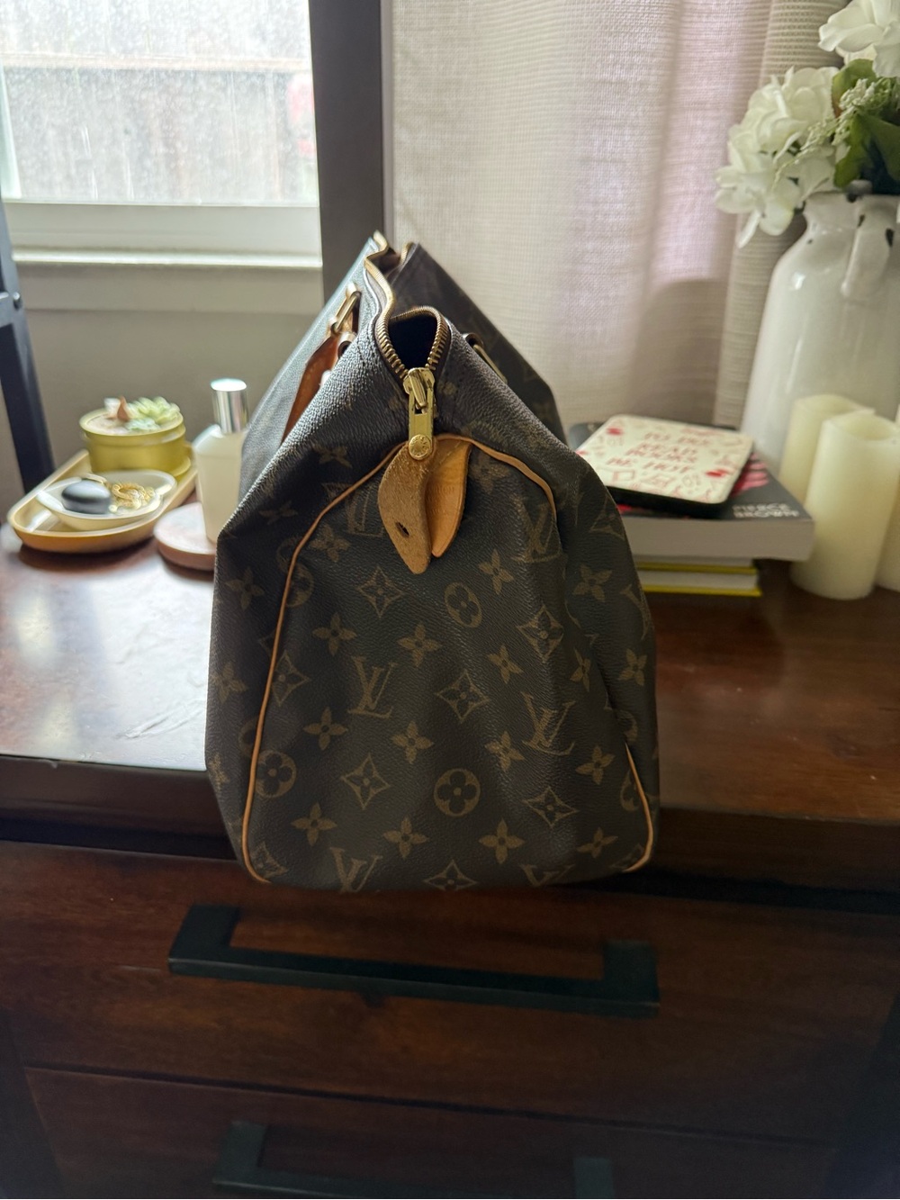 Louis Vuitton Monogram Canvas Satchel in Brown and Tan - Picture 4 of 5